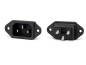 Preview: DINIC IEC 60320-C14 Einbaubuchse zum Schrauben, 10 A, 250 V~, Bulk Verpackung
